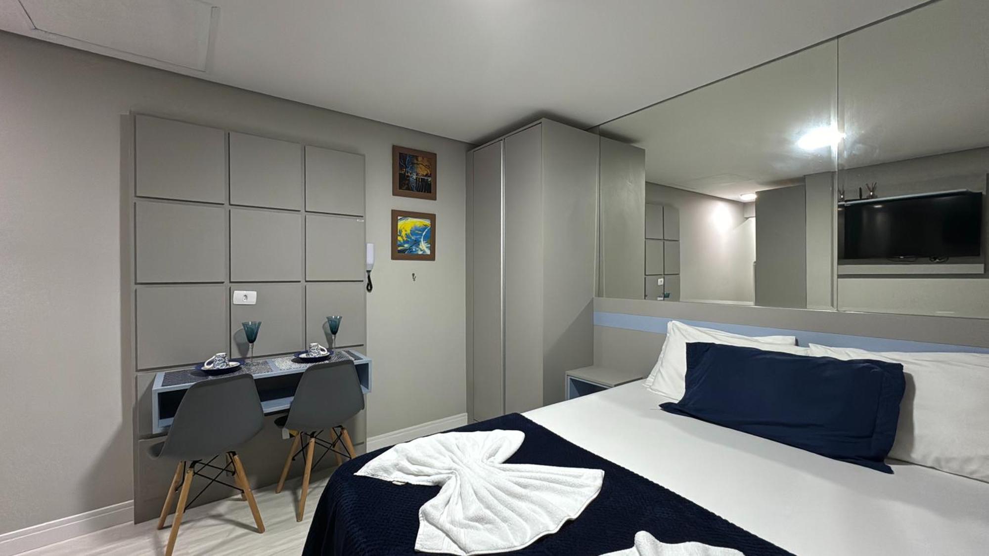 16- Studio Decorado Perfeito Para Casal!!! Κουριτίμπα Εξωτερικό φωτογραφία