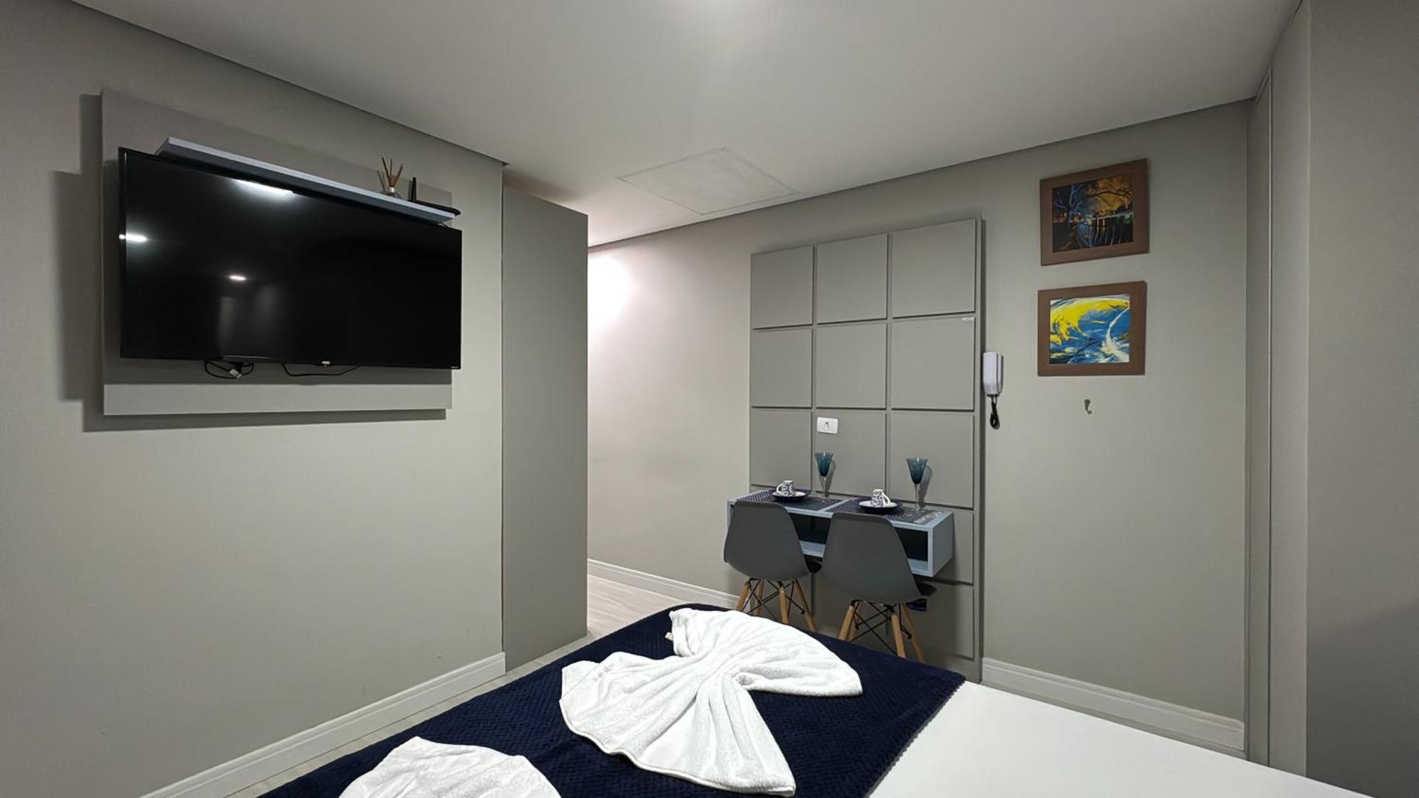 16- Studio Decorado Perfeito Para Casal!!! Κουριτίμπα Εξωτερικό φωτογραφία